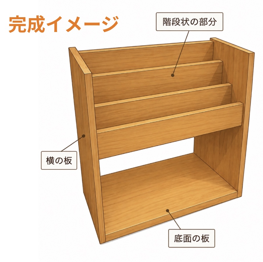 DIY絵本棚 見せるタイプ