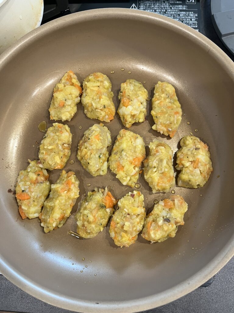 離乳食で大量お焼き作り
