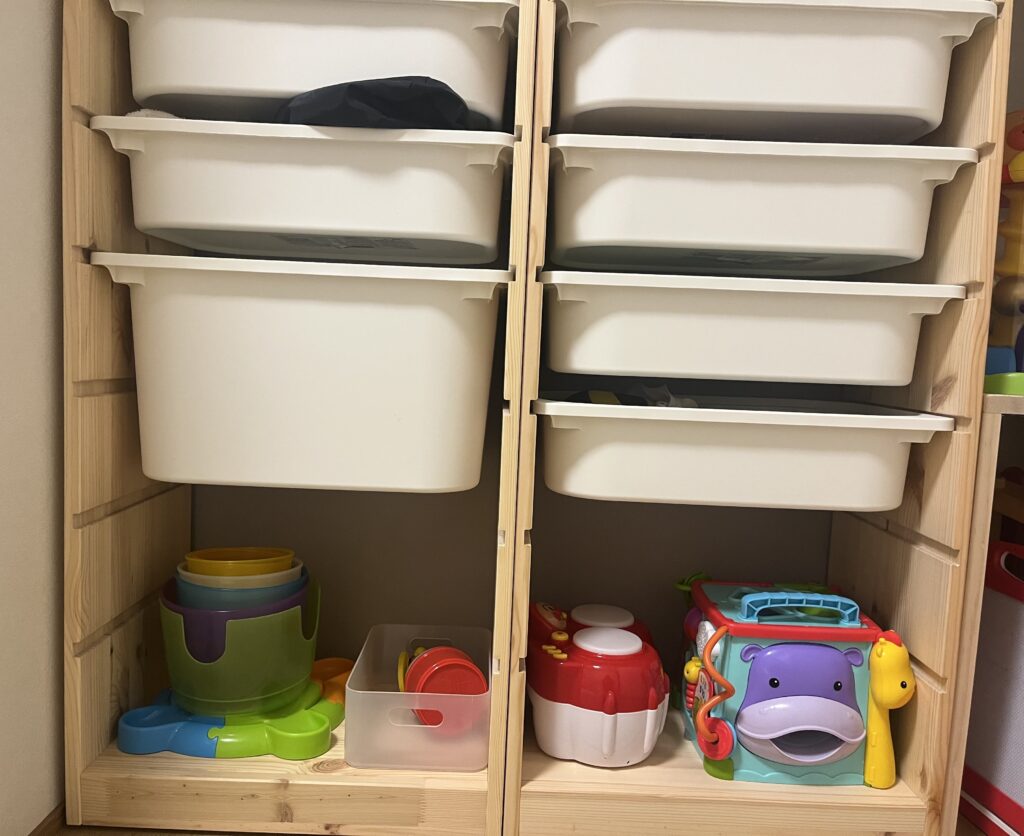 IKEAのトロファストを利用した見せるおもちゃ収納